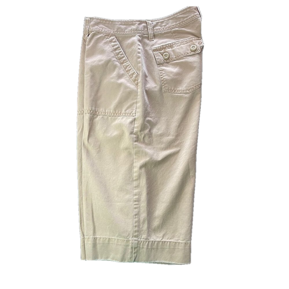 Old Navy Low Waist Capri Women's Size 6 Tan Linen